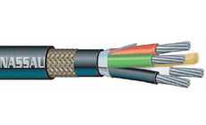 Prysmian and Draka Cable 20 AWG 5 Conductors Bostrig Type P Overall Shielded Multiconductor Armored and Sheathed 600V Signal Cable T26505