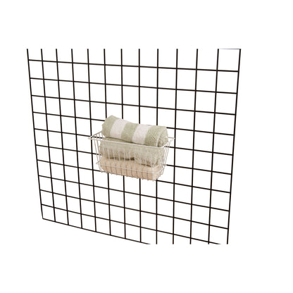 12"W x 6"D x 6"H Narrow Basket Fits Grid Panels, Slatwall & Pegboard White Econoco BSK17/W (Pack of 6)