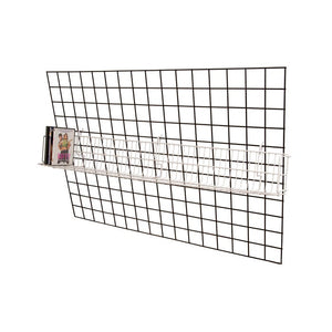 All Purpose Video Shelf Fits Grid Panels, Slatwall & Pegboard White Econoco BSK48V/W