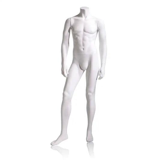 Male Mannequin - Headless, Hands by Side, Right Leg Slightly Forward is Econoco  EAM2-HL