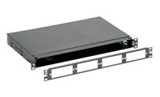 Panduit CFAPPBL1 Flat Fiber Adapter Patch Panel 1RU Single Black