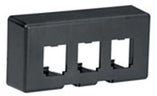 Panduit CFFPE3BL Furniture Faceplate 3 Port Knoll Morrison Black
