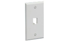 Panduit CFP1WH Vertical Faceplate 1 Port Classic White