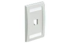 Panduit CFPE1EIY Faceplate 1 Port Single Gang Executive Electric Ivory