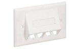 Panduit CFPHSL4IW Faceplate 4 Port Classic Sloped Horizontal Off White