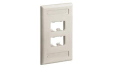 Panduit CFPL2IWY Faceplate 2 Port Single Gang Classic Off White