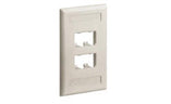 Panduit CFPL2IWY Faceplate 2 Port Single Gang Classic Off White