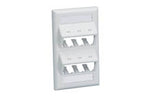 Panduit CFPSL6WHY Faceplate 6 Port Classic Sloped White
