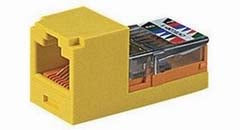 Panduit CJ588YLY Category 5e Leadframe Style UTP Jack Module Yellow