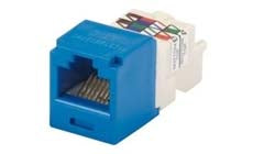 Panduit CJ688TPBU Category 6 Mini-Com Jack Module UTP TP Style Blue