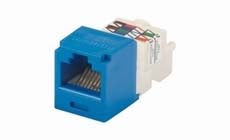 Panduit CJ688TPBU Category 6 Mini-Com Jack Module UTP TP Style Blue