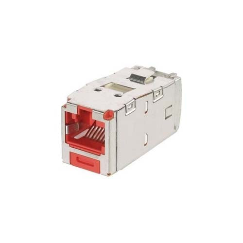 Panduit CJSK6X88TGRD Mini-com Keyed Module Cat 6A Shielded TG Style Red