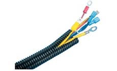 Panduit CLT25F-C20 Slit Wall Corrugated Loom Tubing 100 feet Black