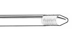 COPPER-CLAD SECTIONAL RODS - 3/4 x 8