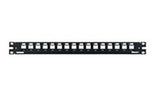 Panduit CP16WSBLY 16-Port Modular Patch Panel Stainless Steel Black