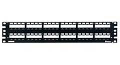 Panduit CP48WSBLY Mni-Com All Metal Modular Patch Panel With Strain Relief Bar 48 Port Black