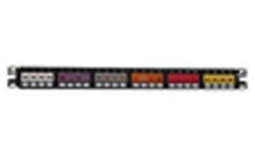 Panduit CPP24FMWBLY 24-Port Flush Mount Patch Panel Supplied With Rear Mounted Faceplates