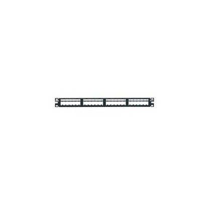 Panduit CPPL24M6BLY Mini-Com Modular Patch Panels with Faceplates 24-Port Black