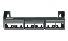 Panduit CWPP12WBL 12-Port Modular Faceplate Empty Patch Panel With Bracket