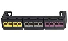 Panduit CWPP12WBL 12-Port Modular Faceplate Empty Patch Panel With Bracket