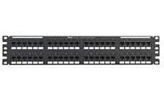 Panduit NK6PPG48Y NK Category 6 Punchdown Patch Panel 2 RU Black