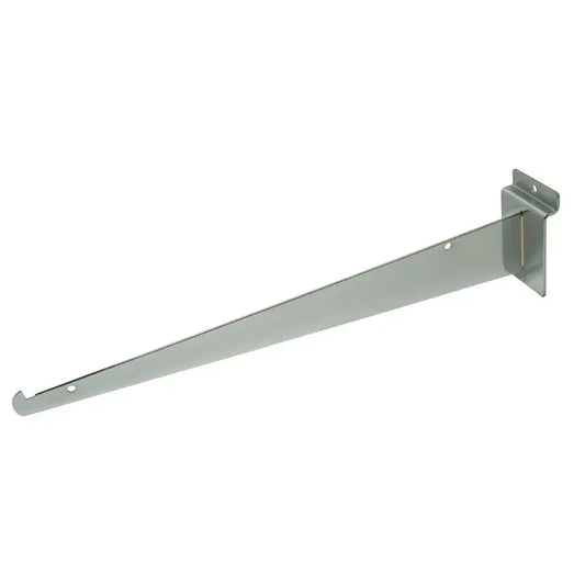 14" Shelf Brackets for Slatwall - Satin Chrome Econoco SW/14KB-SC (Pack of 48)