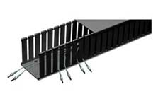 Panduit E2X2BL6 Fiber-Duct Slotted Wall Channel 2 in. x 2 in. 6 FT. Black