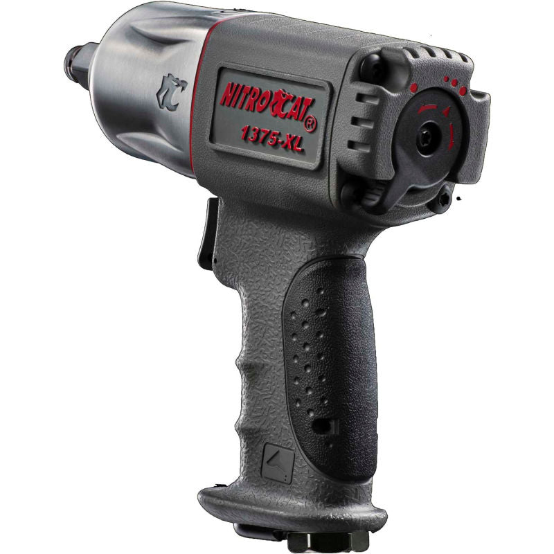 Nitrocat 1375-XL 1/2" Mini Xtreme Torque Composite Twin Hammer Impact Wrench