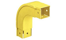Panduit FOVRA2X2YL Fitting And Cover Outside Vertical 90 Degree 2 in.x 2 in. (50mm x 50mm) Fiber-Duct Yellow