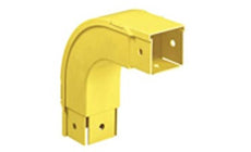 Panduit FOVRA2X2YL Fitting And Cover Outside Vertical 90 Degree 2 in.x 2 in. (50mm x 50mm) Fiber-Duct Yellow