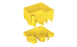 Panduit FRIDT4X4YL Fitting 2-Port Spillout Corrugated Tubing Yellow