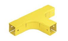 Panduit FT2X2YL Fitting Horizontal Tee 2 in. x 2 in. (50mm x 50mm) Fiber-Duct Yellow