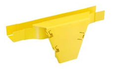 Panduit FVTHD2X2YL Fitting Vertical Tee With Hinged Door 2 in.x2 in. FiberRunner Yellow