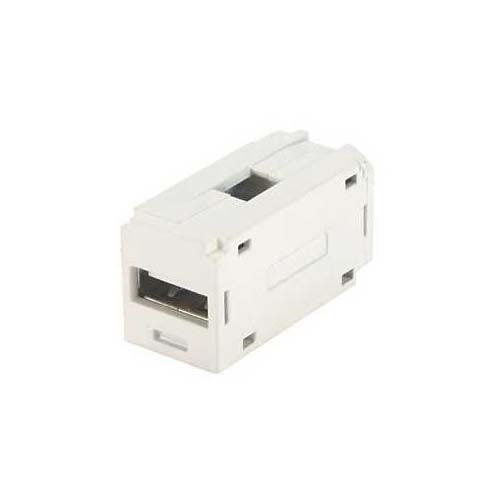 Panduit CMUSBAAIW Mini-Com(R) USB Coupler Module Off White