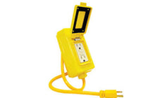 US Wire and Cable Portable GFCI Unit in Water and Shatter Resistant Case