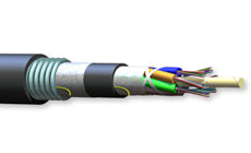 Corning 12 to 288 Fiber Single and Multimode Altos Loose Tube Gel-Free Double Jacket Single Armored Cable