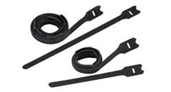 Panduit HLT2I-X0 Hook And Loop Tie Loop Style 8.0 inch Black Pack of 10