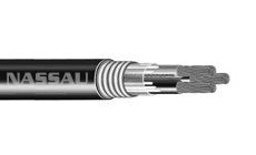 Interlocked Armor Power Cable - 2 Gauge - 4 Conductor - 600 Volt UL Type MC