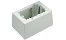 Panduit JB1DEI-A Single Gang Low Voltage 1-Piece Deep Outlet Box With Adhesive Electric Ivory