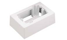Panduit JB1IW-A Non-Metallic Low Voltage Outlet Box With Adhesive LD Series Raceway White