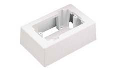 Panduit JB1IW-A Non-Metallic Low Voltage Outlet Box With Adhesive LD Series Raceway White