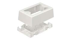 Panduit JBX3510IW-A Non-Metallic Low Voltage Outlet Box With Adhesive Faceplates Off White