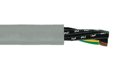 Helukabel 14 AWG 3 Cores With GN-YE Conductor JZ-500 PUR Tear and Coolant Resistant Meter Marking Cable 23374