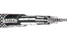 Seacoast 3/0 AWG 6 Conductors Type LS6SGU 1000 Volts Cable Watertight Non-Flexing Service MIL-C-24643/19-03UN