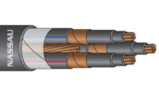 Service Wire Tray Cable Nonshielded and Shielded MV-90/MV-105 2400/5000 Volt Copper Cable