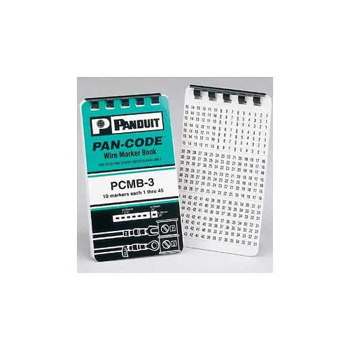 Panduit PCMB-2 Pre-Printed Marker Book A through Z 0 through 15 + and -