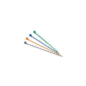 Panduit PLT1M-L3-7 Nylon Miniature Cable Tie 4.0 in. L Orange/Violet Stripe Pack of 50