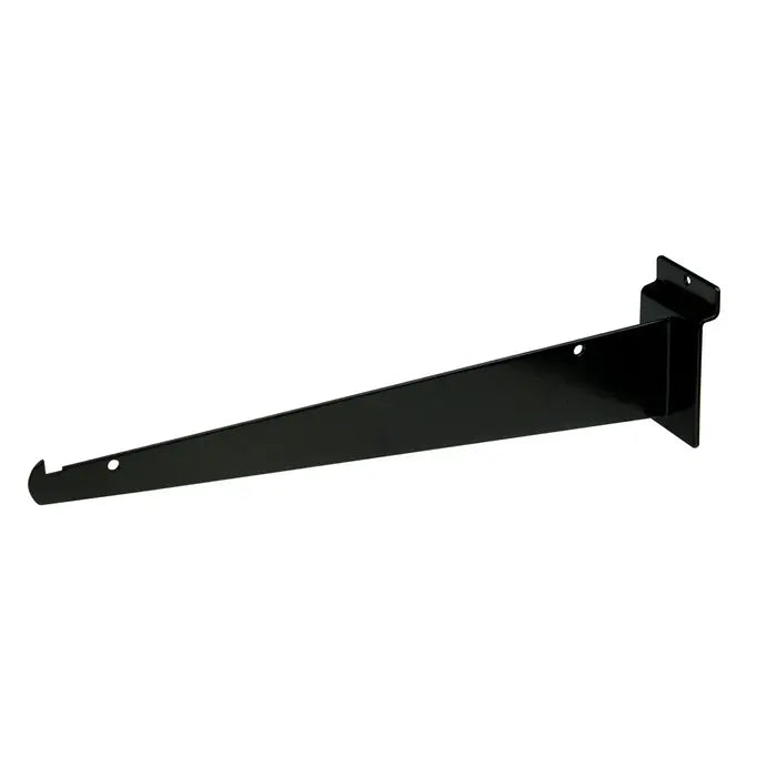 12" Shelf Brackets for Slatwall - Black Econoco EBL/12KB (Pack of 48)