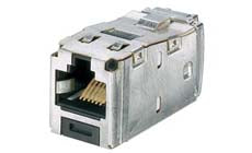 Panduit CJS5E88TGY-24 Mini-Com Module Category 5e Shielded 8-Position 8-Wire TG Style Pack of 24