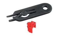 Panduit PSL-DCJB-C Jack Blockout Device Red Pack of 100